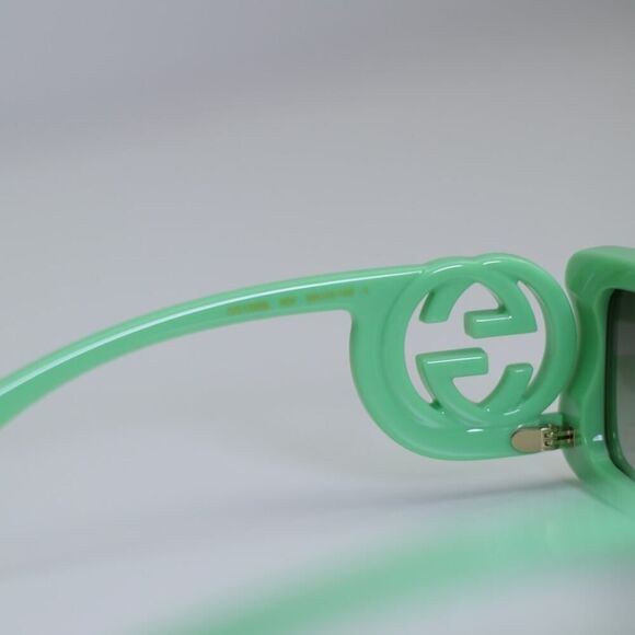 NEW Gucci Sunglasses GG1325S 004 Green / Green Gradient Unisex Authentic - Picture 4 of 10